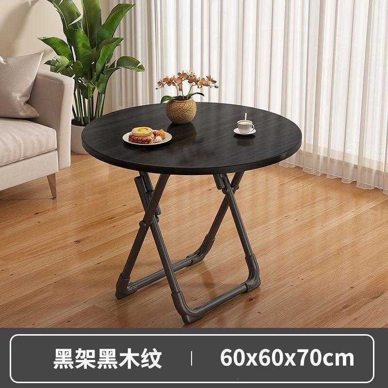 Foldable table dining table for homesmall apartment rental house simple table and chairs for eating square table round table convenient stall
