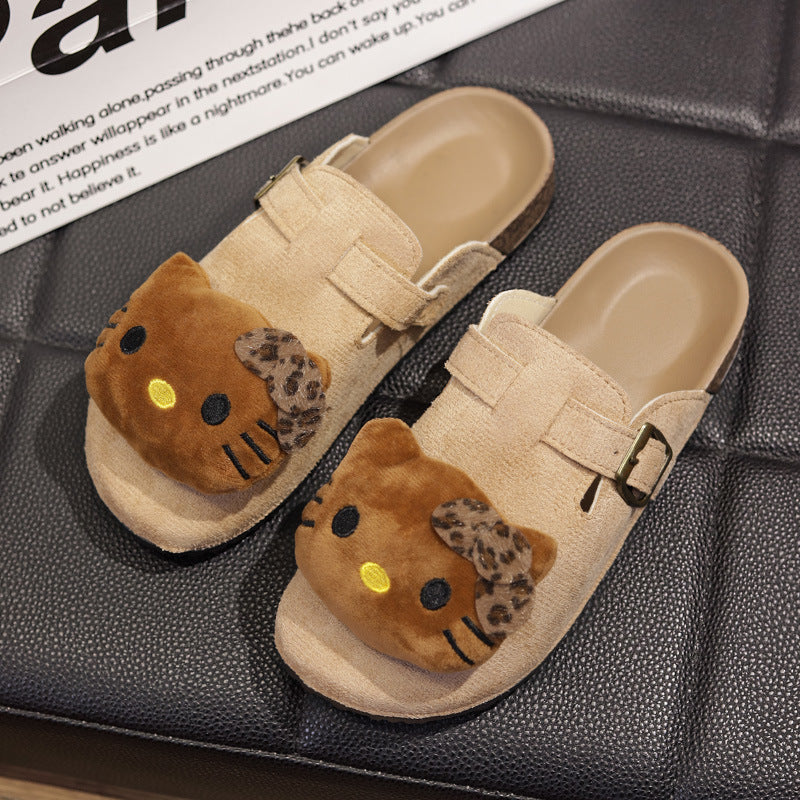 2026 spring/autumn women's birkenstock-style slippers, hello kitty slippers, soft sole cute lightweight indoor/outdoor slippers wholesale