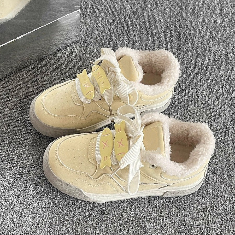 New chinese style easiest for matchchic shoes sneakers for women 2026 spring & fallnew arrivalthick solewhite shoes dopamine bread shoes