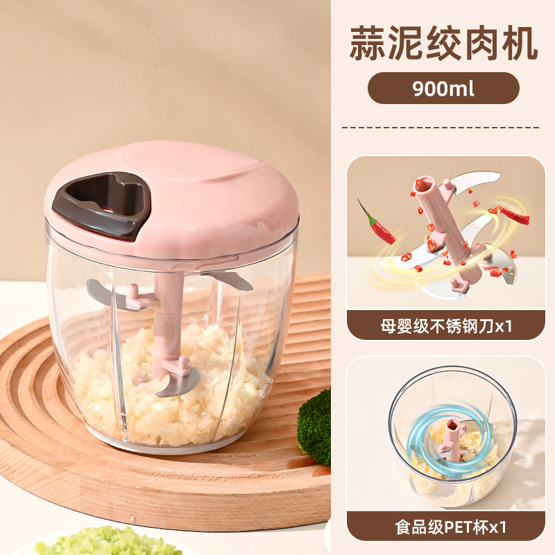 Garlic masher manual garlic puller kitchen multifunctional garlic masher ginger garlic meat mashed food meat grinder vegetable cutter handy gadget