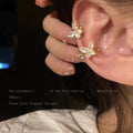 Sweet & chic non-pierced butterfly ear cuff - a2434 gold large (ear clip)