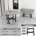 Folding table - round, compact, multi-functional, extra-thick, portable round table - living room folding dining table