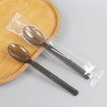 Free shipping plastic tableware spoons, disposable plastic spoons, individually wrapped cutlery sets (knife, fork, spoon), fruit cake plastic forks, western tableware