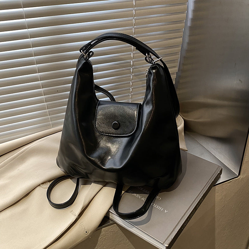 Shoulder tote bag women 2025 new large-capacity commuter backpack design sense lightweight travel backpack women