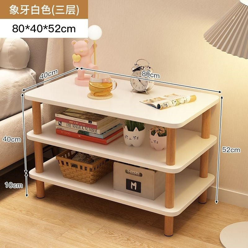 Bedside table bedside small table casual rental house small square table sofa side table bedroom simple for home storage rack