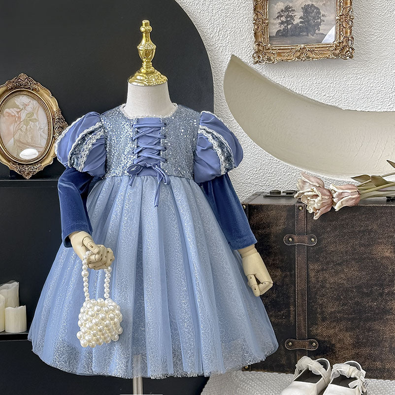 Girls' dresses: new autumn  collection - princess aurora (frozen) inspired, high-end formal gowns, elsa-inspired heavily embellished dresses, princess style