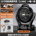 Desktop mini fan - lithium battery, high power, strong wind, silent operation - ideal for office, outdoor, fishing, and camping