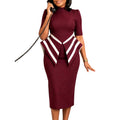 D3366 cross-border foreign trade women's new fashion half length sleeve hip-covering elegant ol tengle african fashiondress