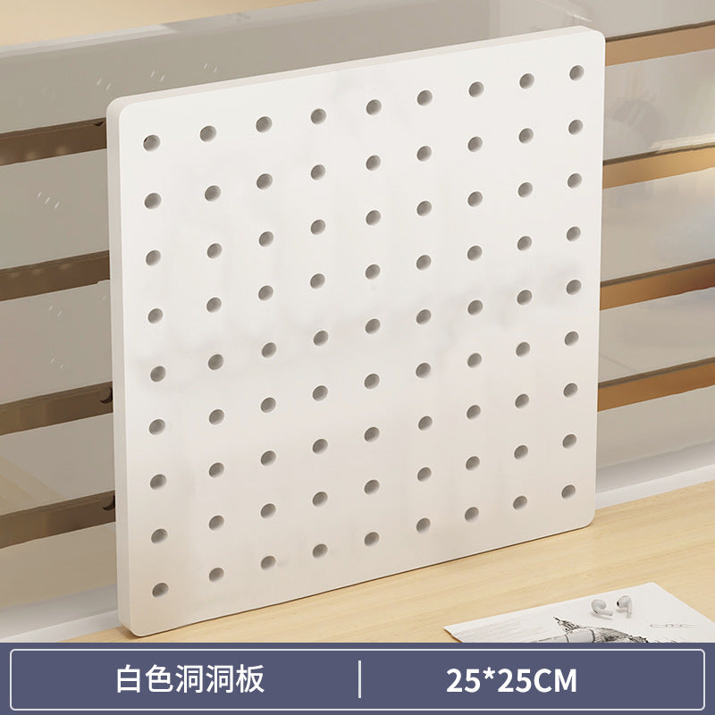 Computer elevated stand monitor bracket desktop bracket office desktop storage shelf workstation corner hole board