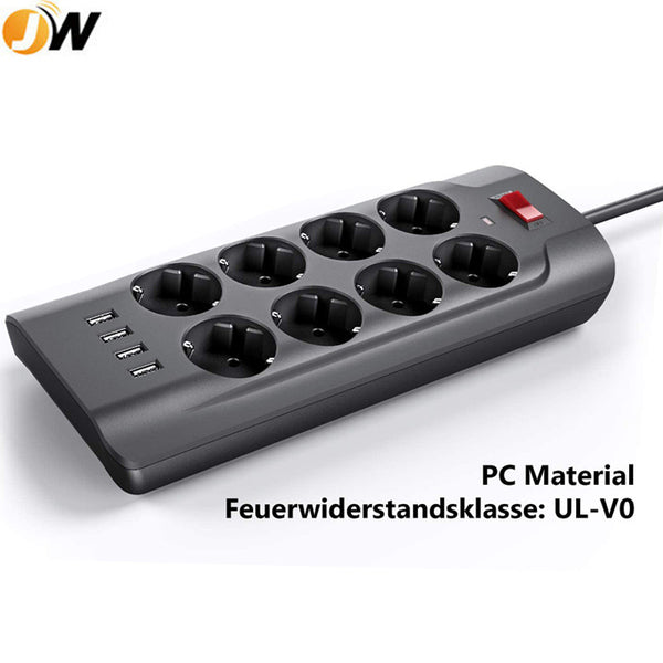 German plug USB smart power strip European standard European standard socket,  plug, overload protection