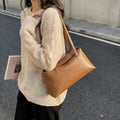 Korean style minimalist luxury shoulder bag - 2025 winter versatile underarm bag - large capacity work & commute bag