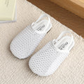 Mesh rhinestone toe-cap half slippers for women summeroutwearnew arrival one-leg cut out fishnet fairy lazy slippers