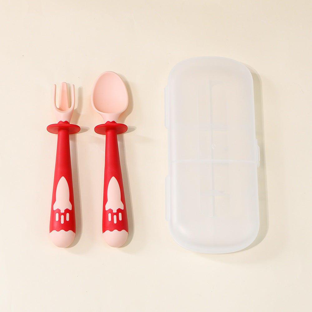 Private label baby food spoons & forks - self-feeding cutlery for infants & toddlers - customizable colors