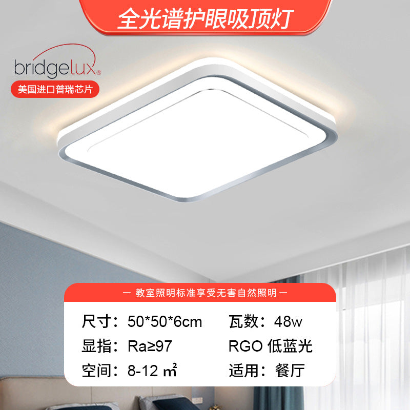 Full spectrum living room light Nordic simple three rooms and two living rooms eye protection ceiling light bedroom room light whole house lighting package