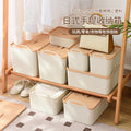 Japanese cream style storage box for home dog satchel storage box desktop miscellaneous storage storage box large capacity