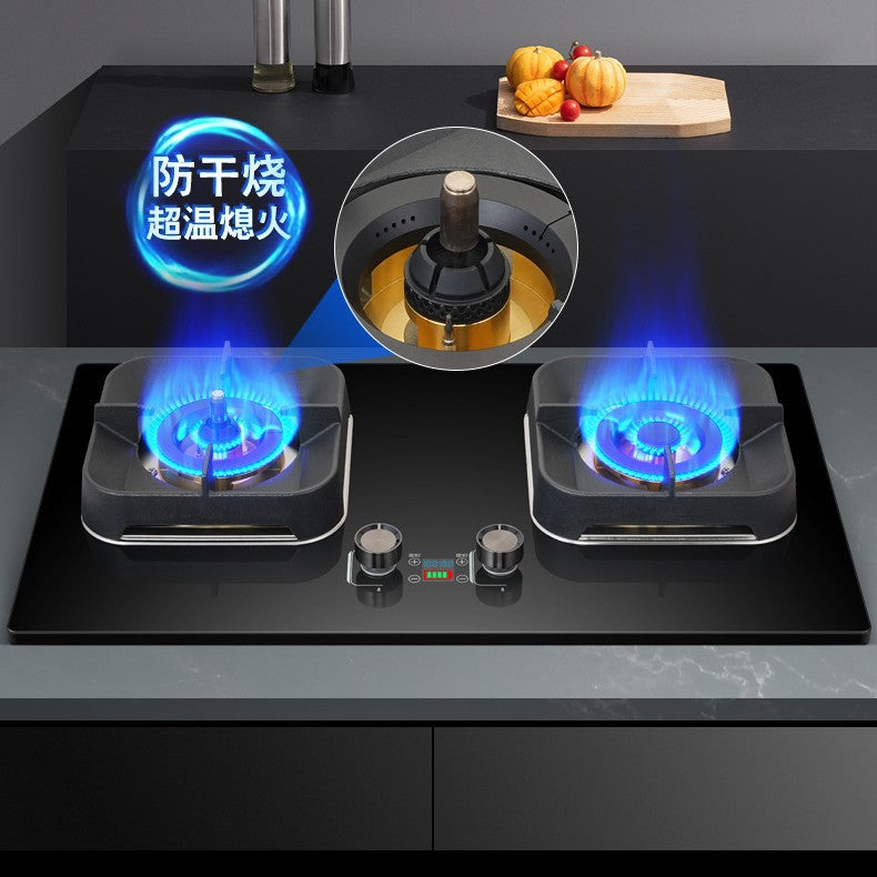 German baeda anti-dry burning high-power gas stove, home use natural gas/lpg dual burner, new timer countertop/built-in stove