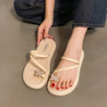 Butterfly flower flip-flops women's summer outwear student fashion abrasion resistantnon-slipflats flip-flops beach shoes women