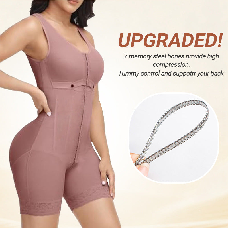 one-piece corset with cup, inner hole for inserting pads, postpartum and postoperative repair, strong pressure corset, waist and abdomen, hip lift