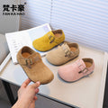 Vancahao niche style design baby birkenstock shoes  spring & fallnew arrivalk-stylekids small leather shoes girl bean shoes