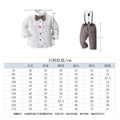 Children's suit boys' spring autum wear white shirt children's wear overalls gentleman's one year old dress factory personalized