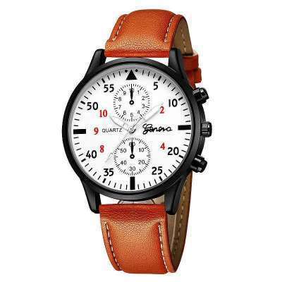 Export wish aliexpress alloy double eyes men watch quartz business student gift large dial luminous