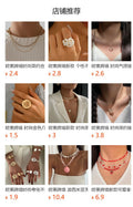 Gold-plated crystal pendant wholesale fashionnew arrival necklace fashion street style butterfly sweater chain women's light luxury style clavicle chain