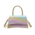 Crossbody popular bag women's fashionstylish shoulder dinner bag tie-dye 2024new arrivaltrendypatchwork colorful satchel bag