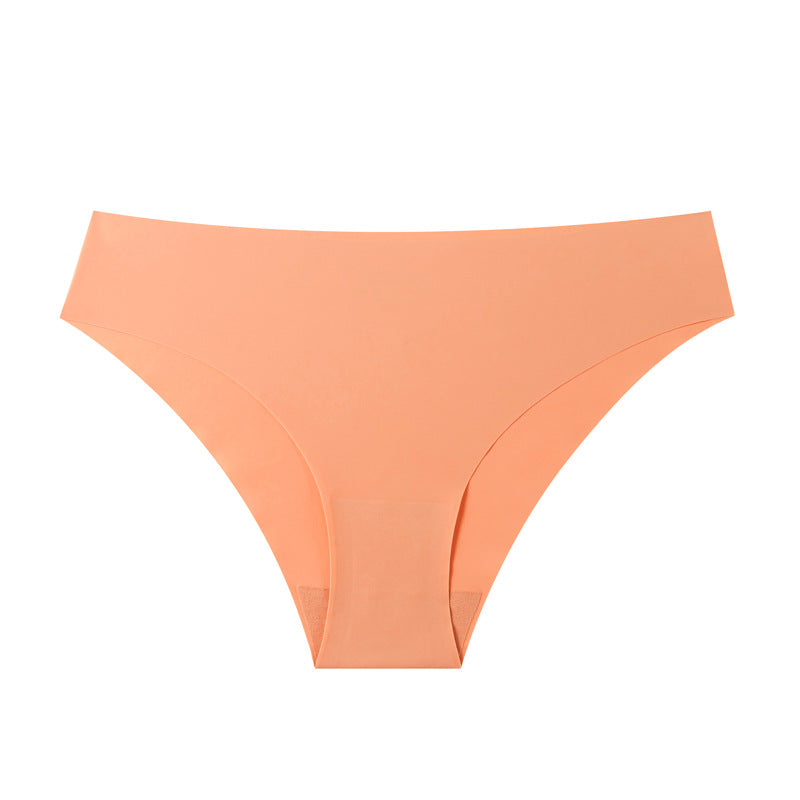 foreign trade wholesale pants large size casualpure cotton crotch briefs breathable ice silk seamless low-waist underwear for women