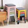 For homeplastic stool casualthickened bench stackable adult footrest living room kids simple storage small stool
