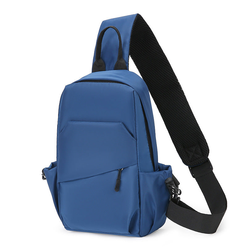 Cross-border casual men's Oxford cloth breast bag personalized casual Oxford cloth fabric shoulder messenger bag small backpack wholesale