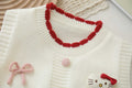 Girlknittingvestkt catknitting shirtvest layering new arrivalkids little girl sweaterwaistcoat vest