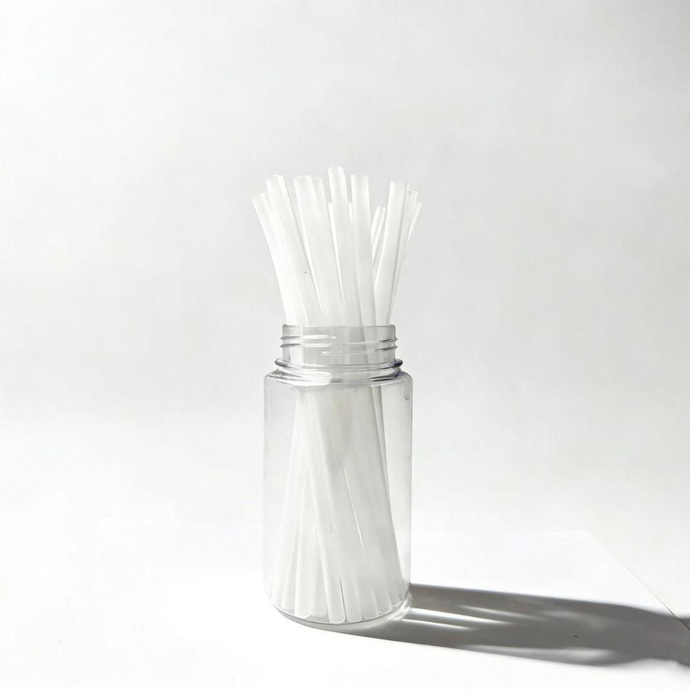 Hollow straw plastic tube transparent plastic tube reusable buckle water cup straw colorful ring tea cup tube