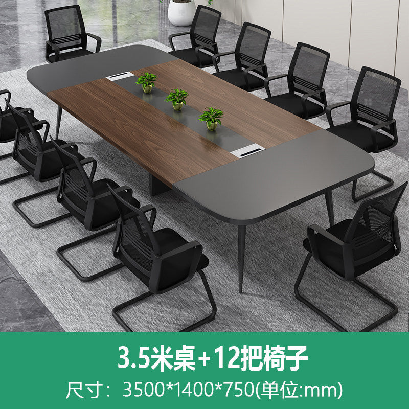 Saint li office desk conference table long table minimalist modern training reception negotiation meeting room office desk chair combination