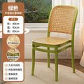 Plastic rattan chair, vintage rattan chair, backrest chair, breathable for home dining chair, commercial dining table and chair, outdoor picnic stool
