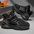 Men's winter fleece-lined warm cotton shoes, thick-soled work shoes, non-slip outdoor sports casual hiking martin boots, trendy footwear