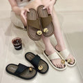 Women's thong sandals - new summer collection: versatile roman style, beach-friendly, casual flat sandals with soft soles, perfect for everyday wear