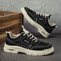 Men's winter breathable 2025 new trendy versatile casual skate shoes, men's low-top workwear leather martin boots