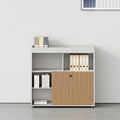 New arrival file cabinet low cabinet information cabinet wooden lockable file cabinet office storage side cabinet partition cabinet