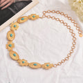 Bohemian waist chain wholesale - cross-border hot seller - faux turquoise belt accessories - light luxury high-end jewelry - women's body chain