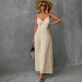 european and american cross-border new summer women's sleeveless vacation style maxi dress