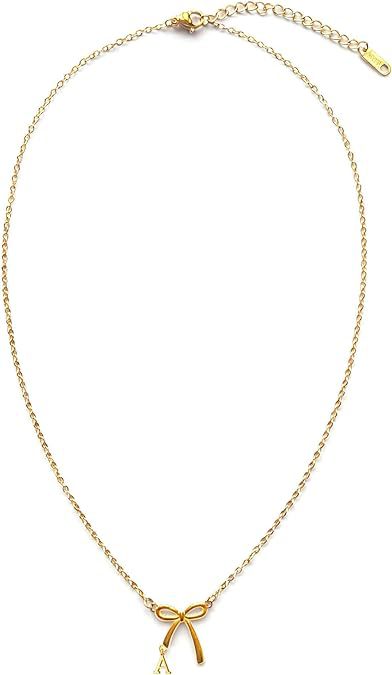 Amazon cross-border new arrival: bowknot necklace for women - unique, stylish, minimalist gold clavicle chain - wholesale from manufacturer