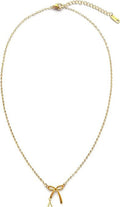 Amazon cross-border new arrival: bowknot necklace for women - unique, stylish, minimalist gold clavicle chain - wholesale from manufacturer