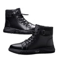 Men's martin boots: new 2025 autumn/winter collection - fleece-lined, british style, high-top casual leather shoes, non-slip men's footwear