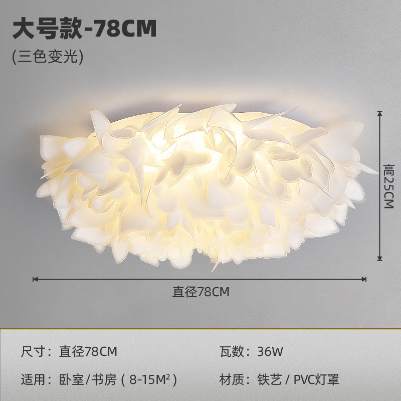 [Strict selection] Bedroom light ceiling light ins Internet celebrity petals 2025 new modern simple Nordic warm lamps