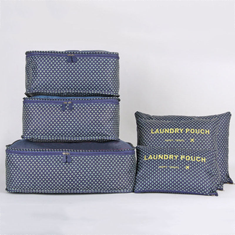 Spot wholesale six-piece set storage bag clothes storage bag travel supplies underwear bra finishing bag travel set