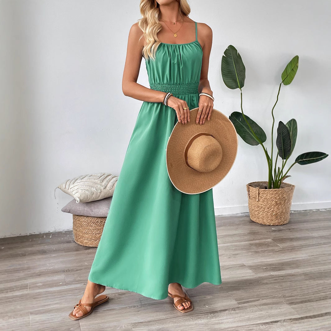 Shanuo independently develops 2025 new  summer European and American dresses,  women's clothing swings