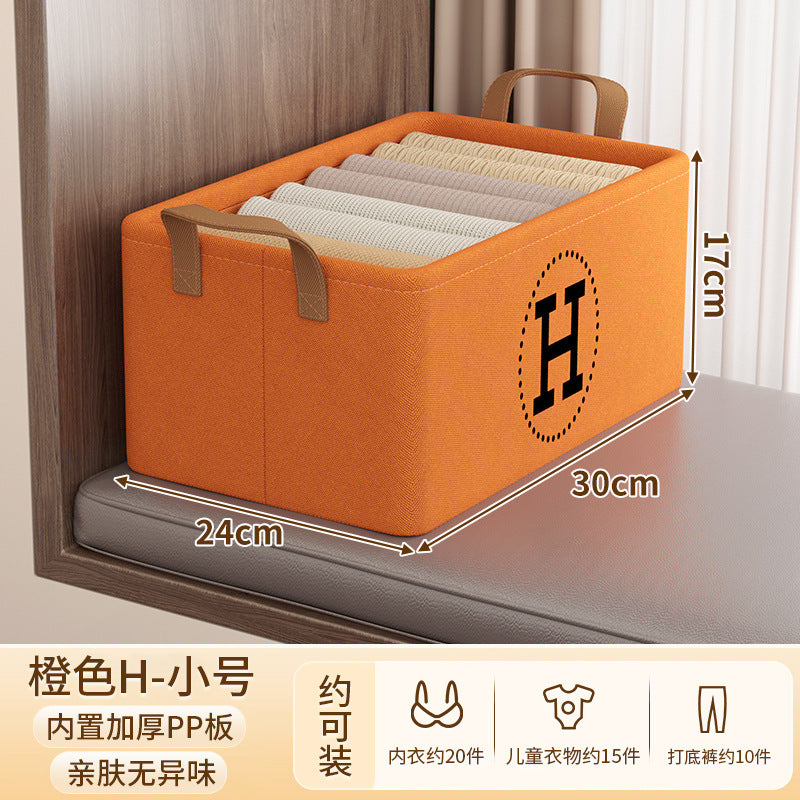 Clothes storage box, household drawer, fabric, clothing, pants, sorting basket, wardrobe layered storage artifact storage box