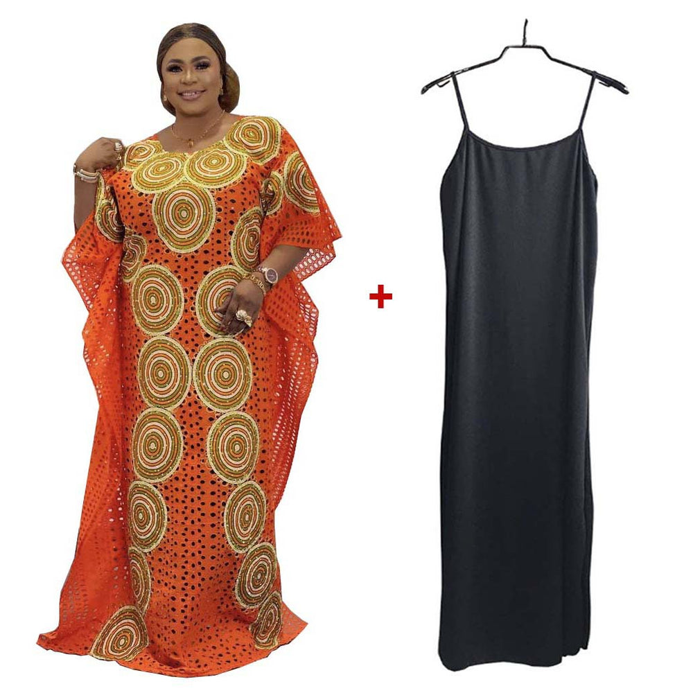 supply plus size women's cotton embroidered sexycut out long skirt printing hot diamond elegantwork clothing long skirt special price