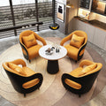 One table and four chairs (table top 60 diameter) color remarks