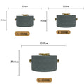 Export hot selling food warmer 3pcs sealed and leak-proof 1.0l2.5l4l large capacity insulated lunch box tableware